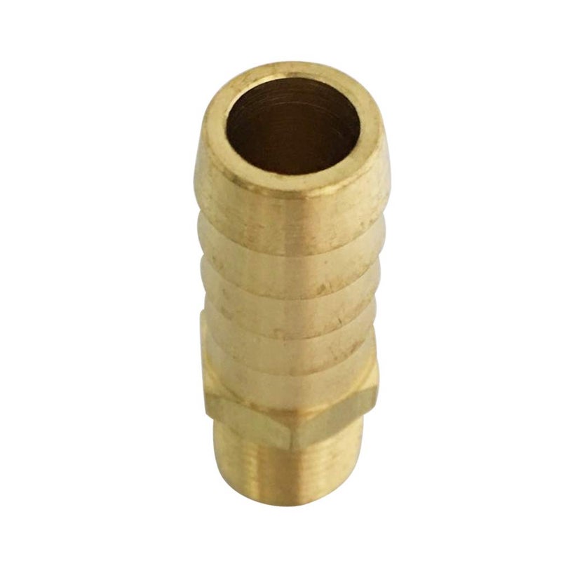 TL TOOLEGIN Barb Adapter 1/8" NPT Male x 3/8" Barbed Brass Hose Fitting 5pcs - Image 5